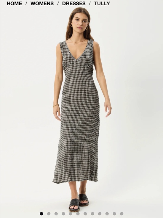 Afends Dresses & Skirts - AFENDS Tully Seersucker Maxi Dress (size: L). NWT. Clr: Asta Steel Check.